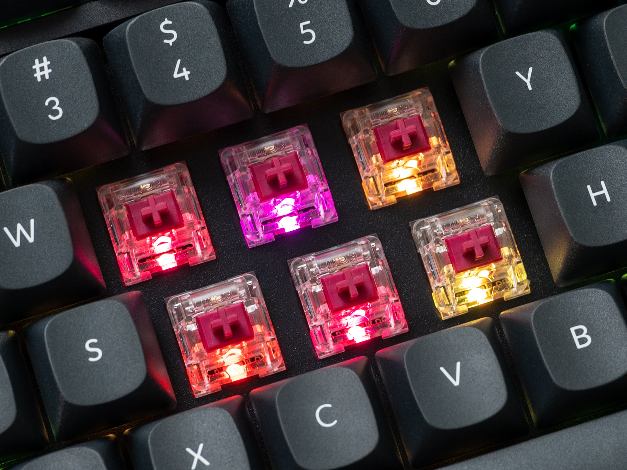Kailh Crystal Burgundy Pro Linear Switch Backlight