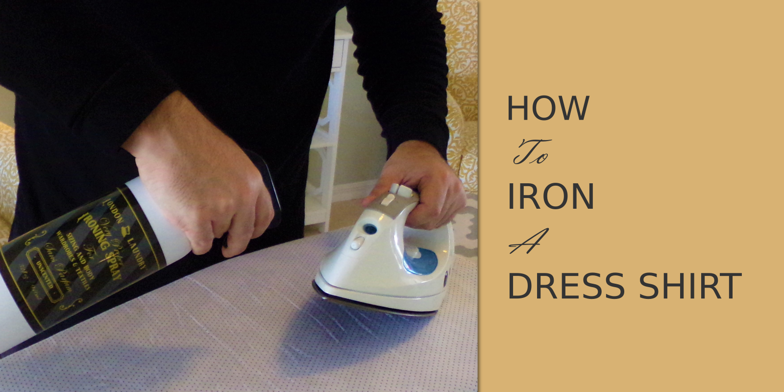 how to iron a dress shirt