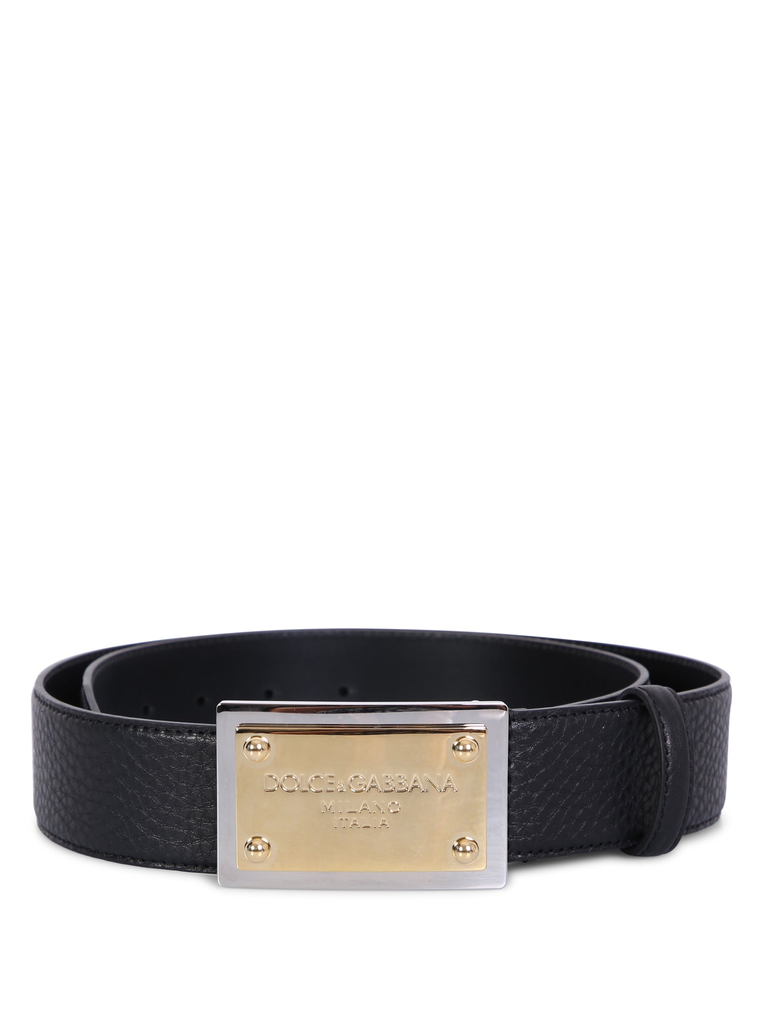 Black leather belt – DELL'OGLIO