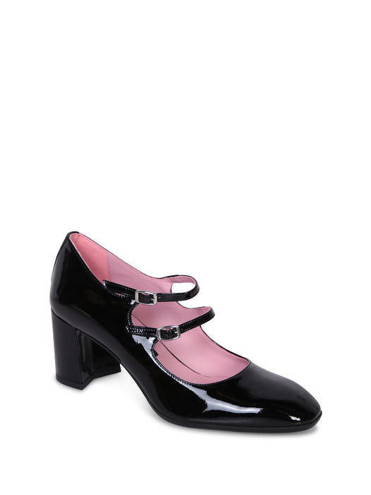 ALICE burgundy patent leather Mary Janes pumps