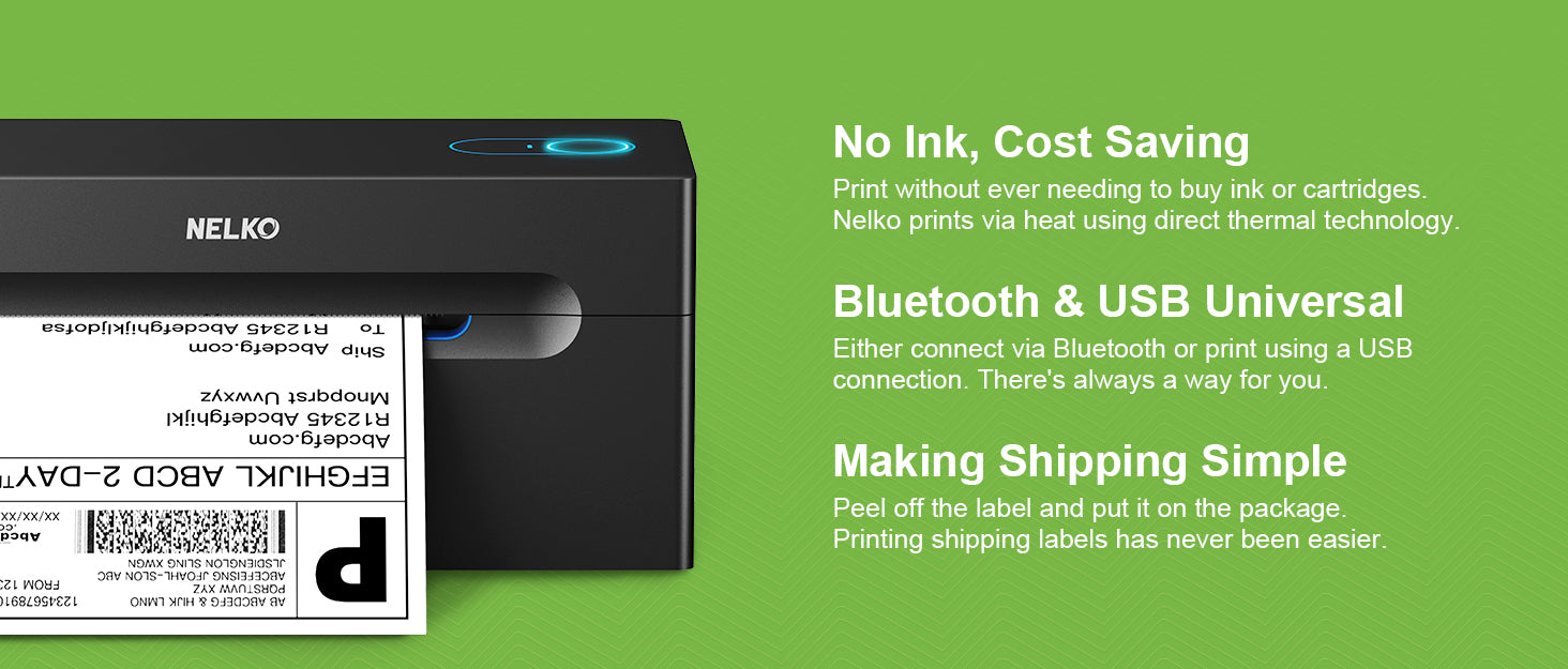 Nelko Bluetooth Thermal Shipping Label Printer PL70e – nelkoprint