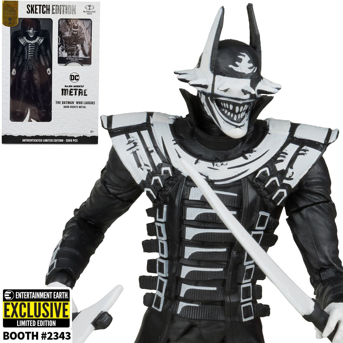 DC Multiverse The Batman Who Laughs Sketch Edition Gold Label 7-Inch Scale Action Figure - EE Exclusive