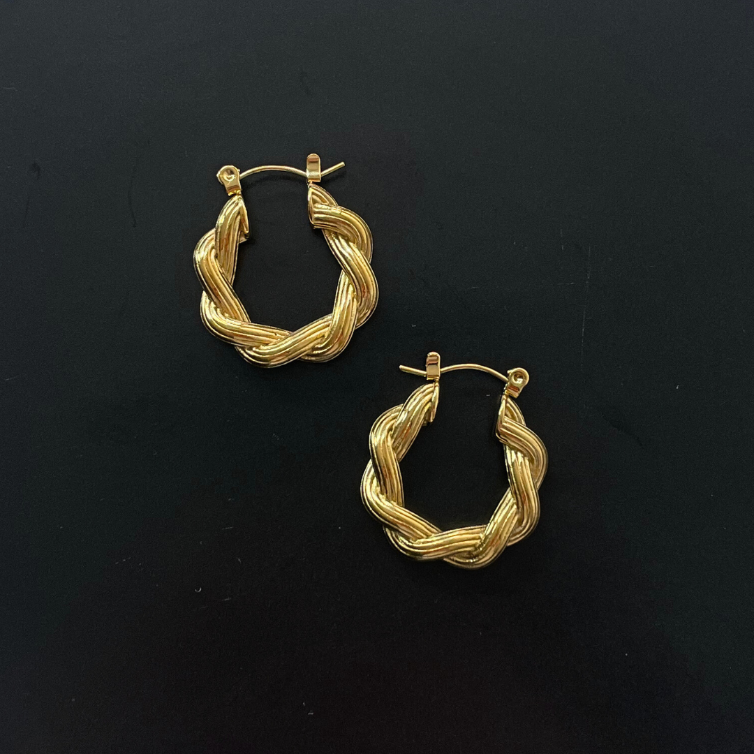 Bali Twisted Earrings - Meraki of London product image