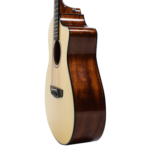 Vault Artisan Premium Acoustic Guitar with Solid Wood Top, Back and Sides