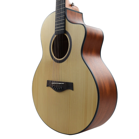 Vault EA40 41 inch Premium Spruce-Top Cutaway Acoustic Guitar