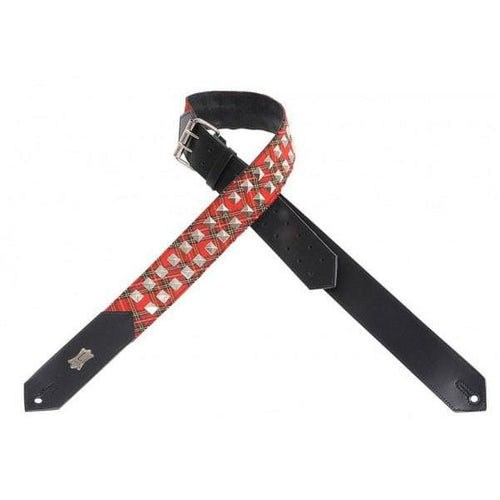Buy Levys PM28-2SDP Guitar Strap Plaid Fabric /Red Online | Bajaao