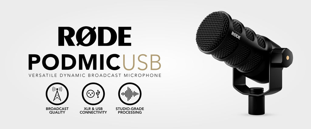 Rode PodMic USB Versatile Dynamic Broadcast Microphone