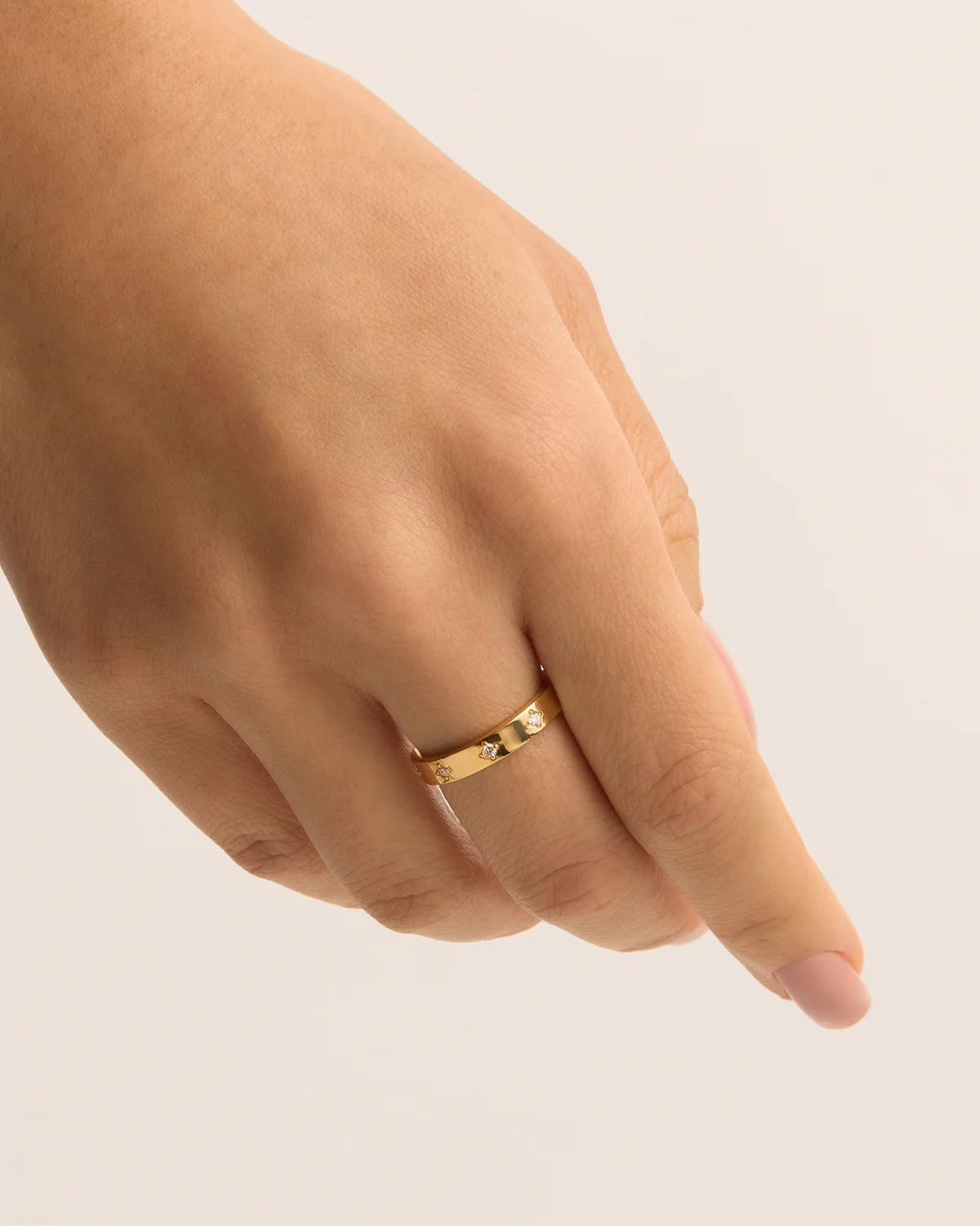 By Charlotte - Infinite Light Ring in Gold