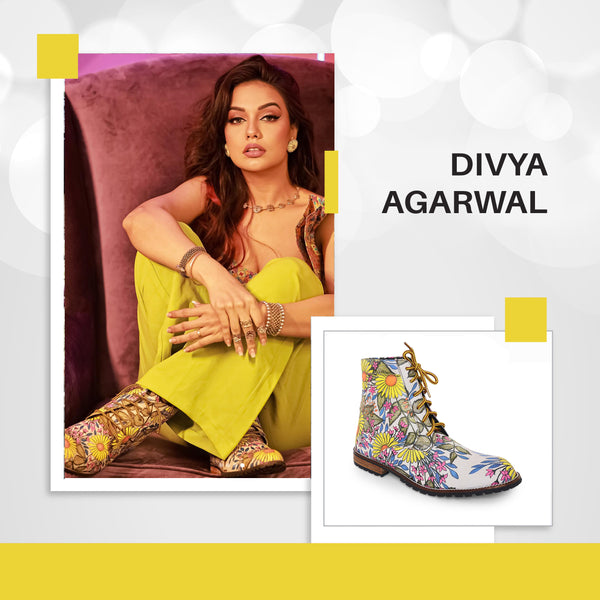 Divya Agarwal Wearing Kanvas Boots