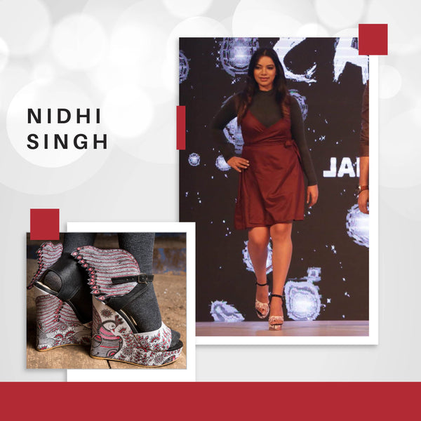 Web Star Nidhi Singh in Our red carpet wing wedges