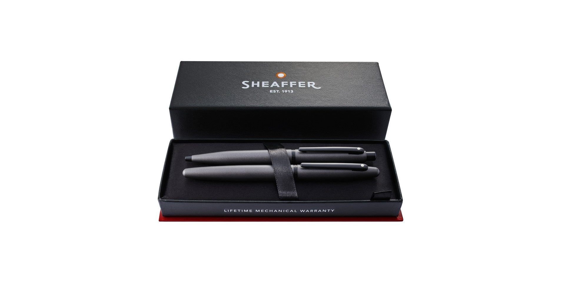 Sheaffer® VFM Matte Gun Metal Gray Ballpoint and Rollerball Gift Set