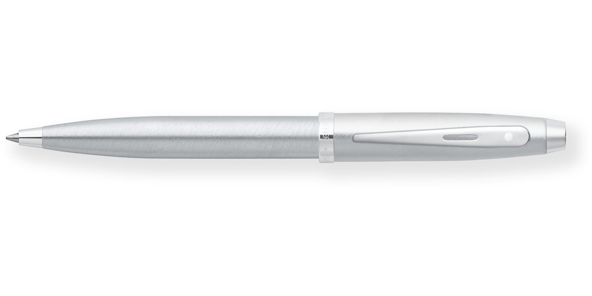 Sheaffer® 100 BRUSHED CHROME WITH Shiny Chrome TRIM Ballpoint Pen