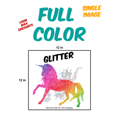 Glitter Full Color Screen Print Transfers - KIOKO