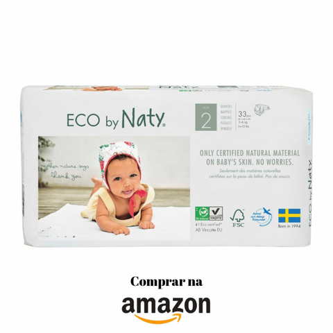 Fraldas descartaveis ecologicas eco naty