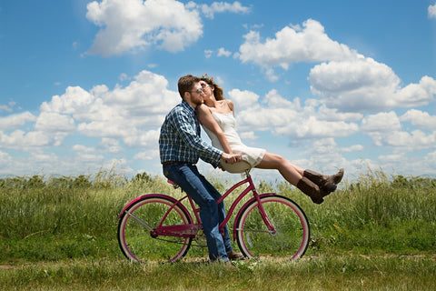 amoureux à vélo