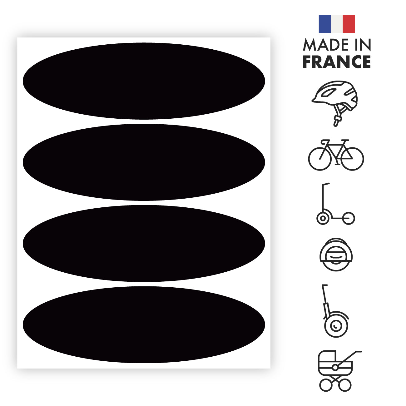 Reflective Stickers for Bikes - Dots