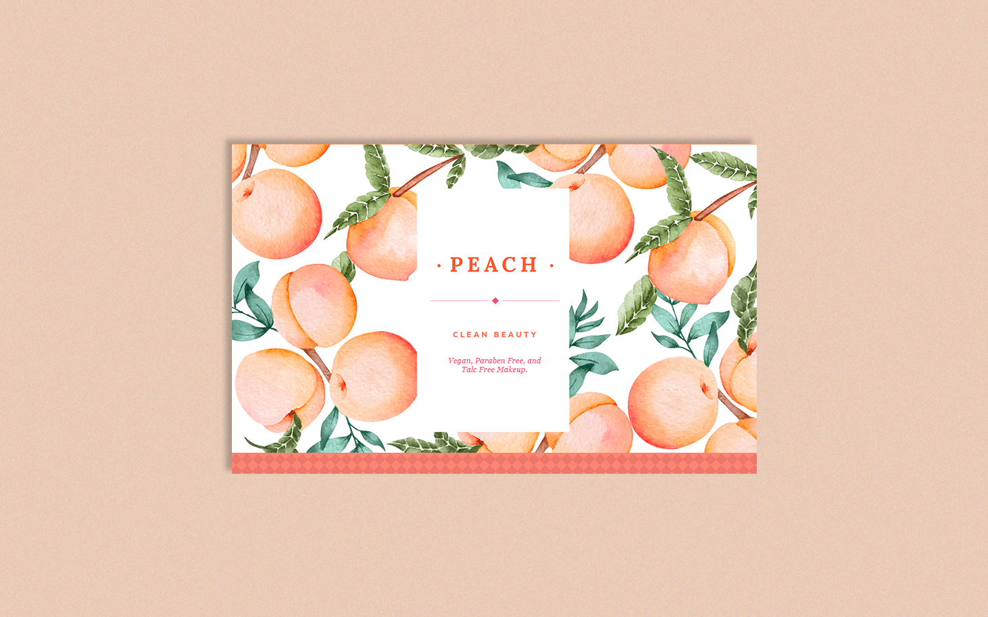 Build your custom branded beauty line with this year's Pantone color of the year, Peach Fuzz