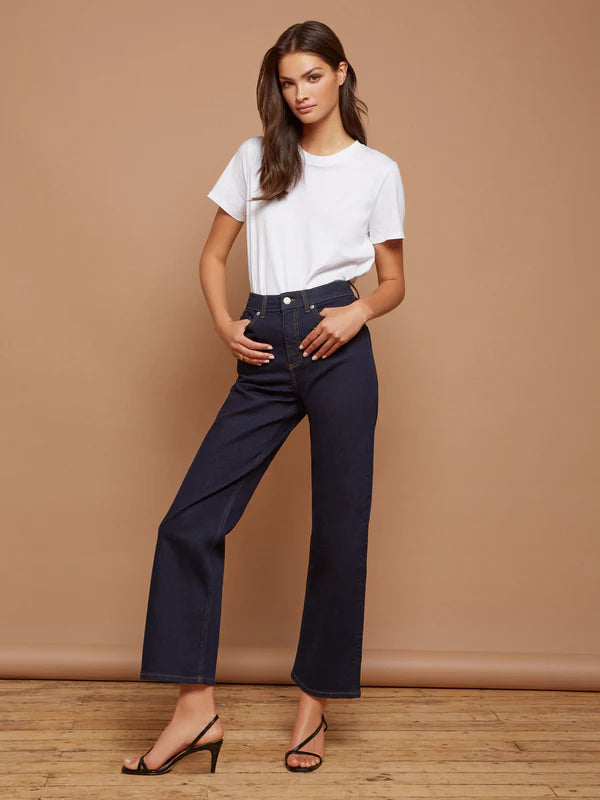 French Connection Kalypso Comfort Kick-Flare Jeans - Mid Indigo – Eva Lucia
