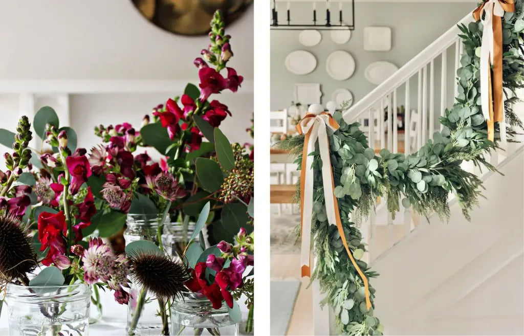 christmas flower styling