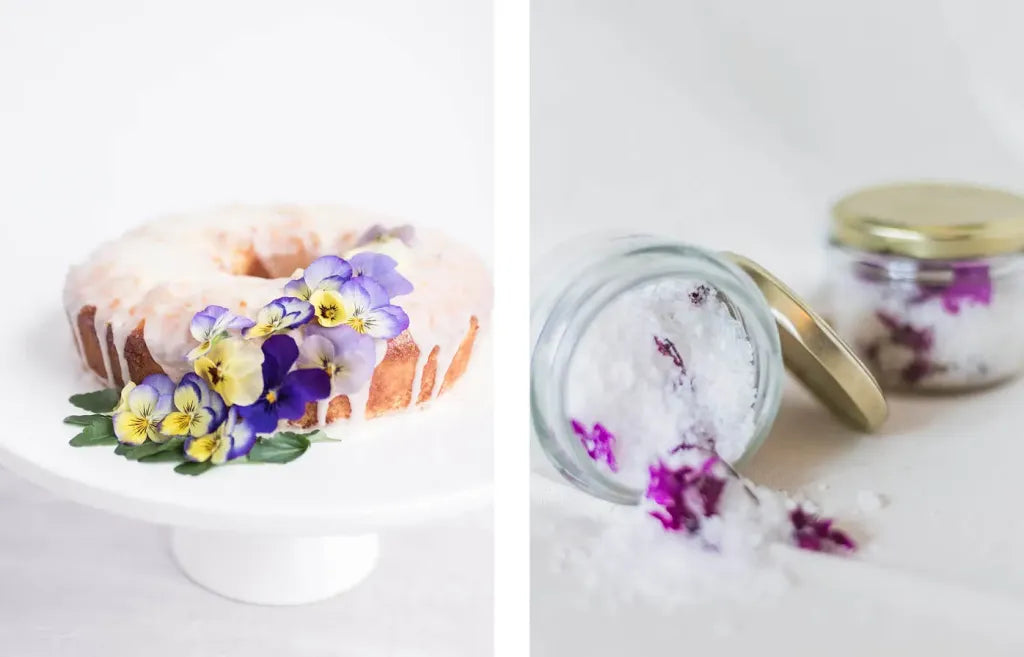 cook with edible flowers