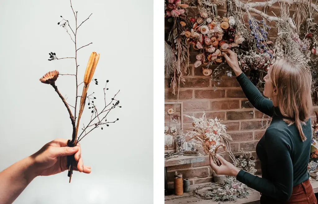 air drying flowers