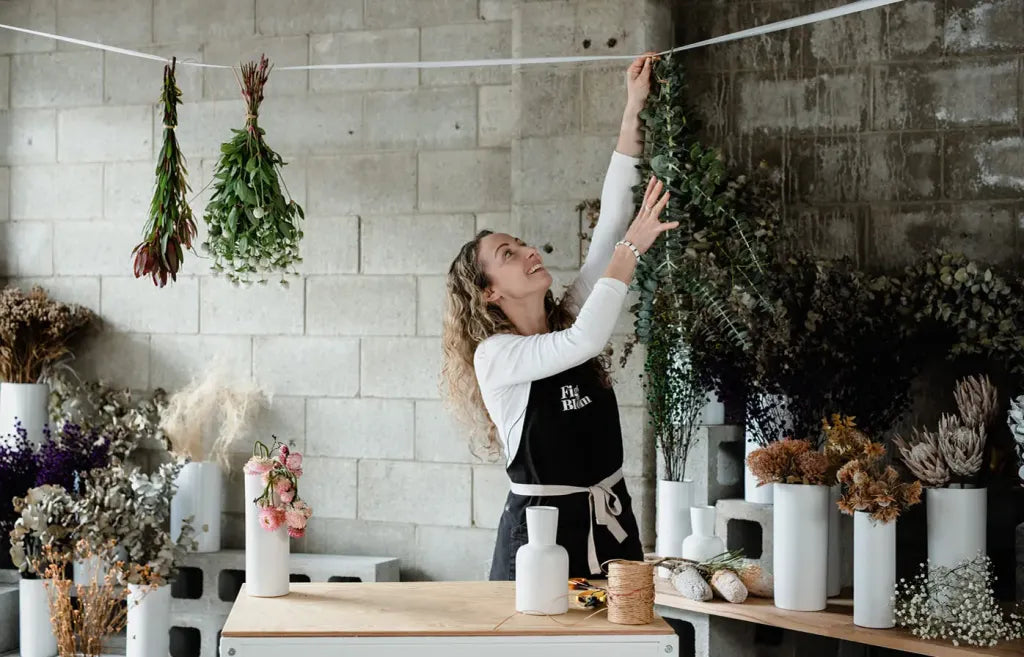 air drying flowers