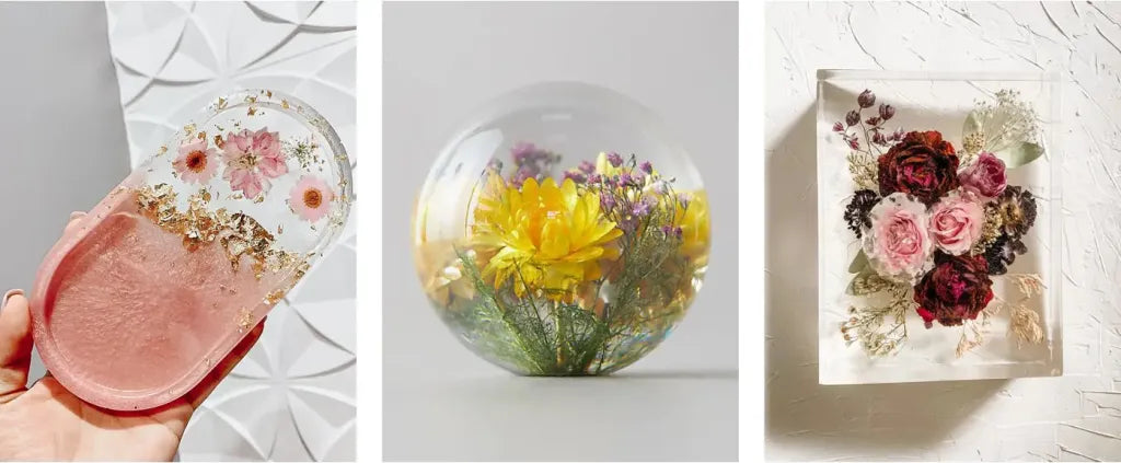 preserving flowers with resin