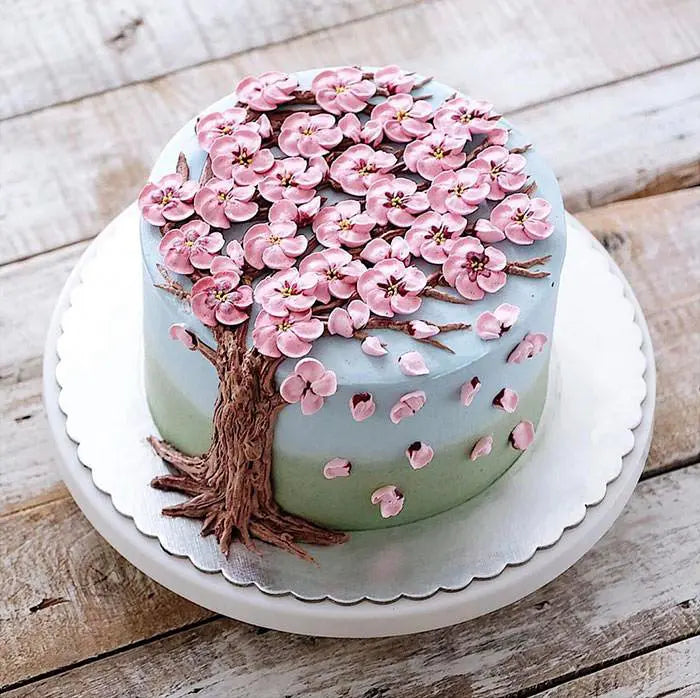 cake with floral decoration