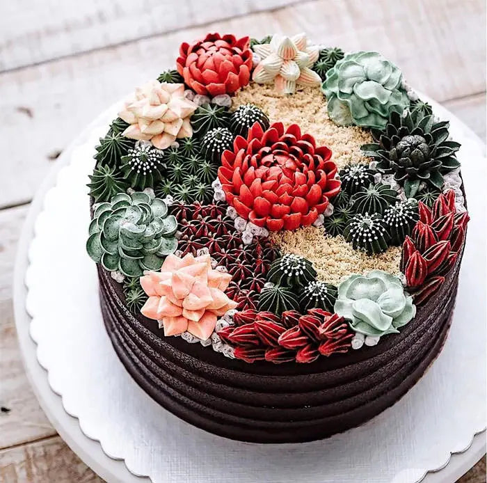 cake with floral decoration