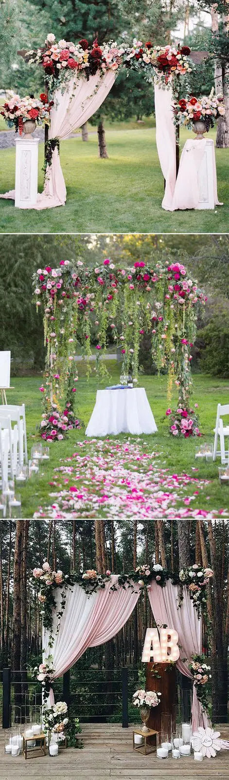 wedding flower arch