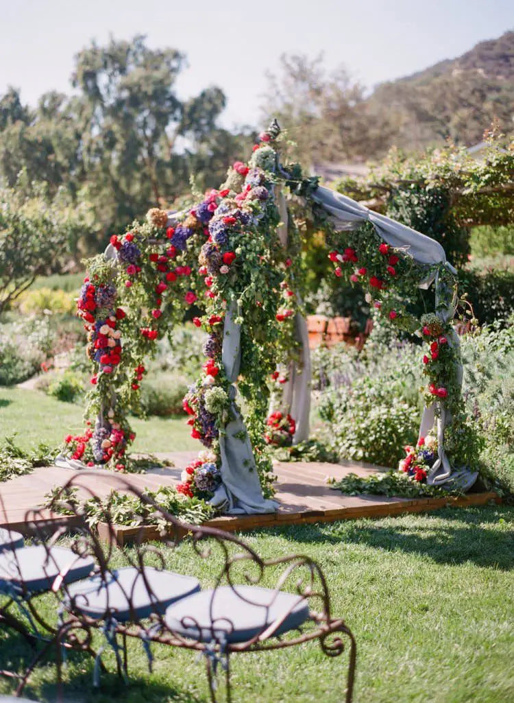 wedding flower arch