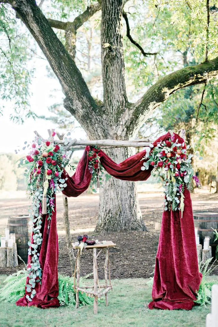 wedding flower arch