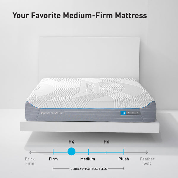 Bedgear H4 Medium Hybrid Performance Mattress Comfort Scale