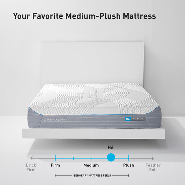 Bedgear H6 Plush Hybrid Performance Mattress Comfort Scale