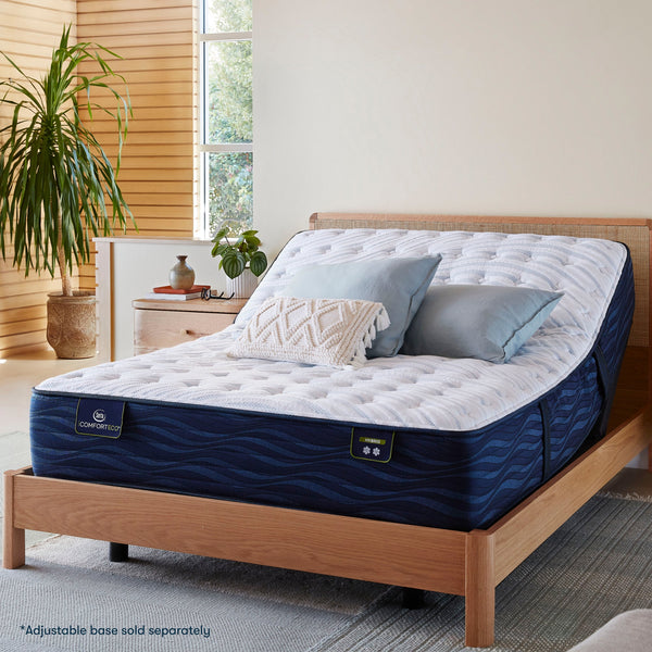 Serta iComfortECO Quilted Hybrid Medium Mattress On Adjustable Base