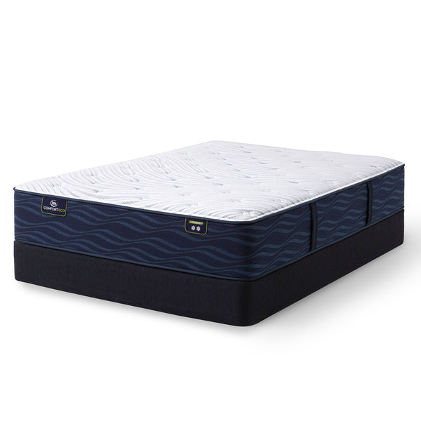 Serta iComfortECO Enhanced Smooth Hybrid Plush Mattress On Box Spring