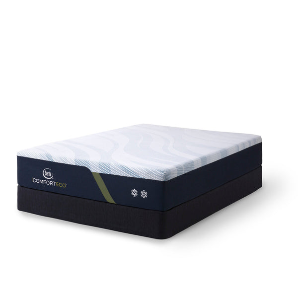 Serta iComfortECO Foam Medium Mattress On Box Spring