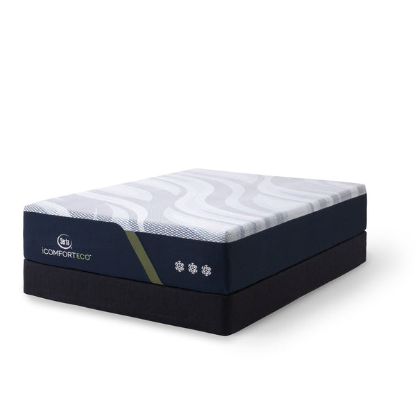 Serta iComfortECO Enhanced Foam Plush Mattress On Box Spring