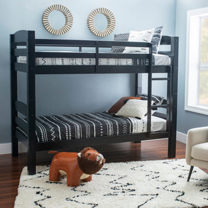 Levi Twin over Twin Bunk Bed in Black-Lifestyle