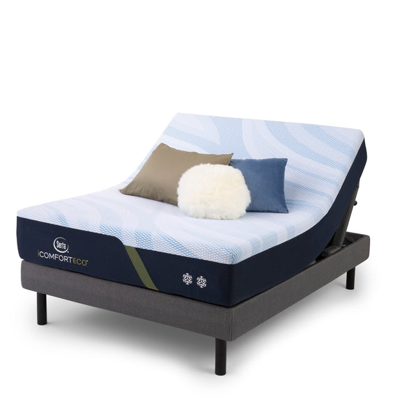 Serta iComfortECO Foam Firm Mattress On Adjustable Base