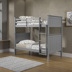 Leah Twin over Twin Bunk Bed in Grey-Lifestyle