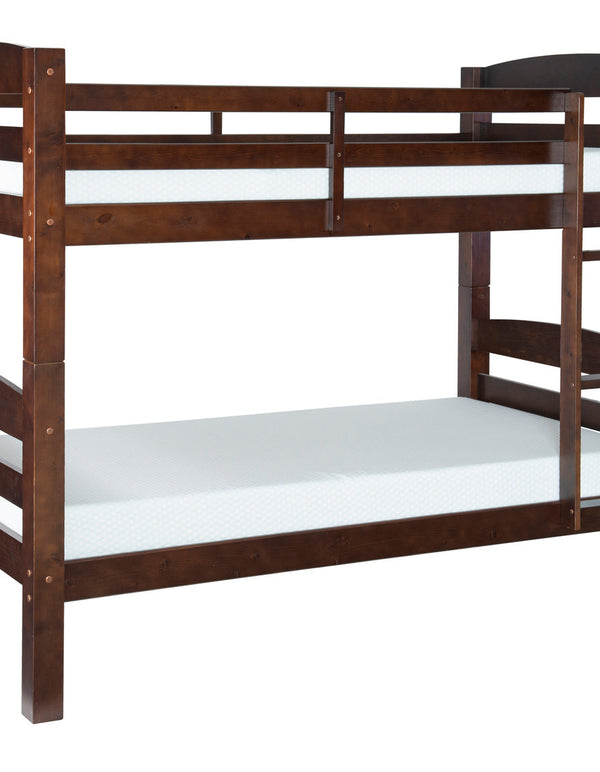 Levi Twin over Twin Bunk Bed in Espresso