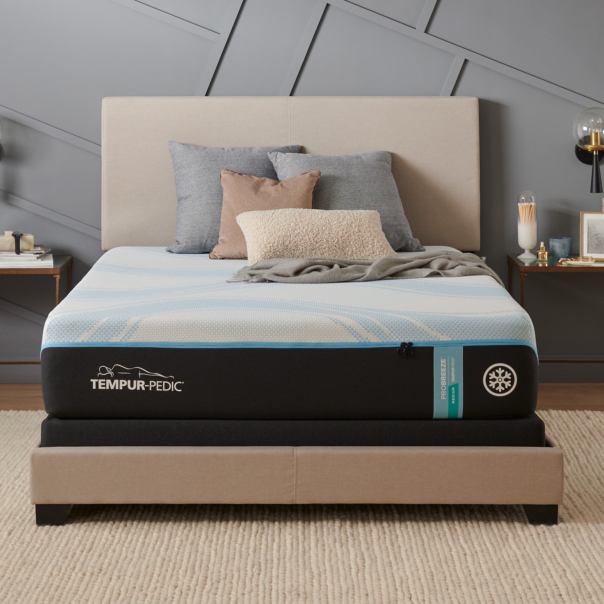 Tempur-Pedic Tempur-ProBreeze 2.0 Medium Mattress in bedroom