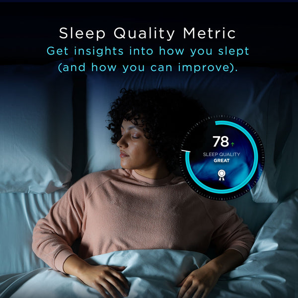 Tempur-Pedic Ergo ProSmart Adjustable Base Sleep Quality Metric, get insights into how you slept (and how you can improve).