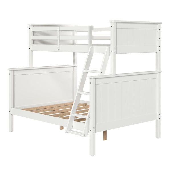 Leah Twin over Full Bunk Bed in White