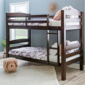 Levi Twin over Twin Bunk Bed in Espresso-Lifestyle