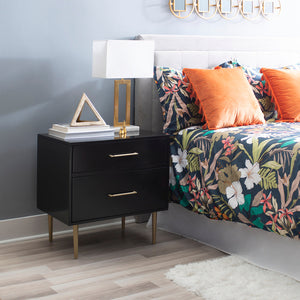 Gwyneth Nightstand in Black-Lifestyle