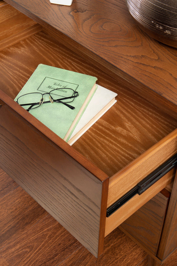 Hudson 2-Drawer Nightstand-drawer