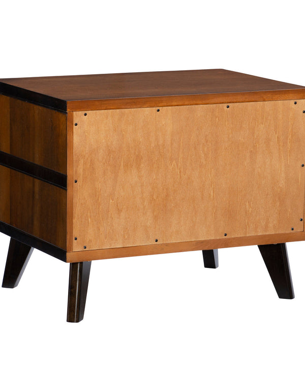 Hudson 2-Tone 2-Drawer Nightstand-back