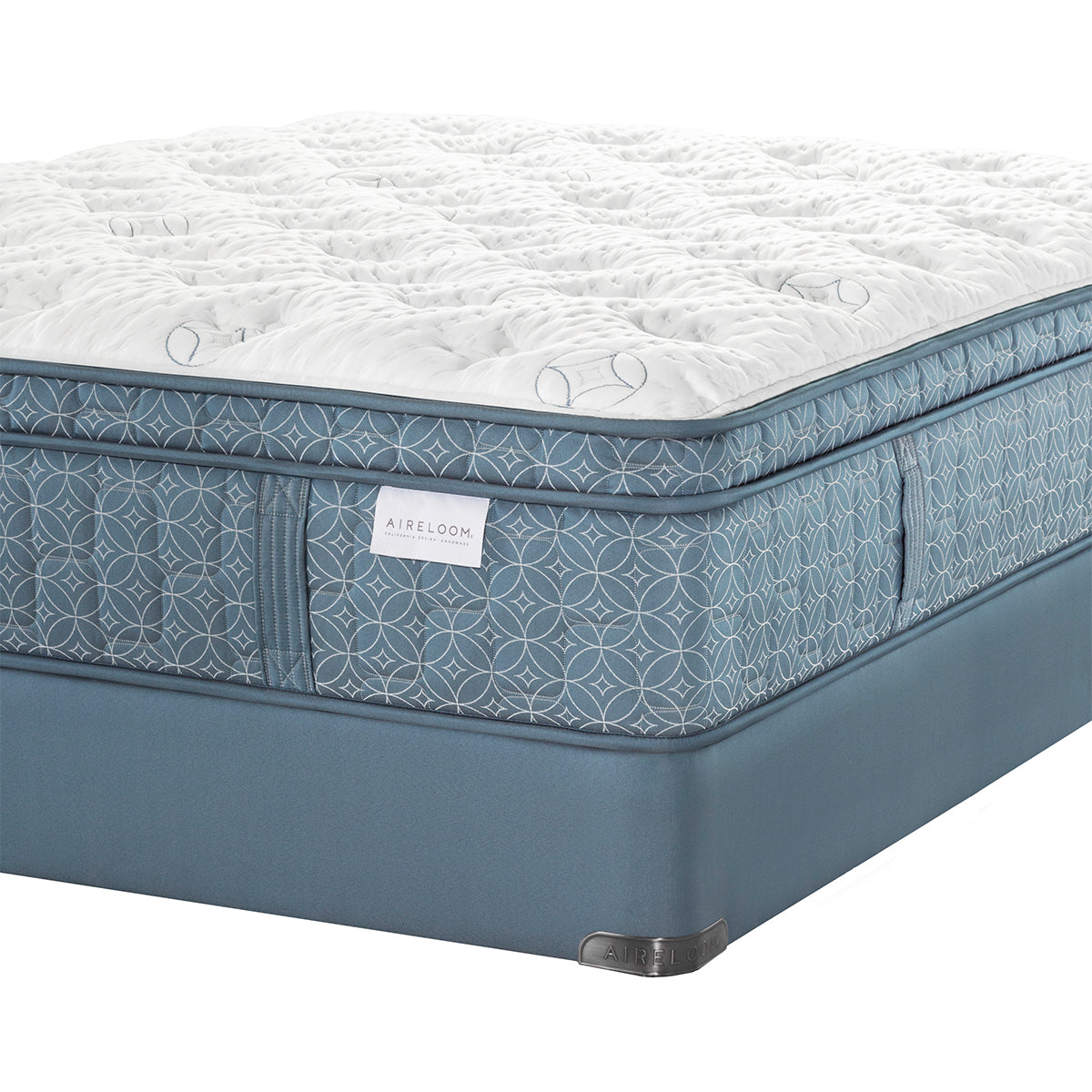 Aireloom Arpeggio Plush Mattress On Standard Profile 9" Box Spring Corner Detail